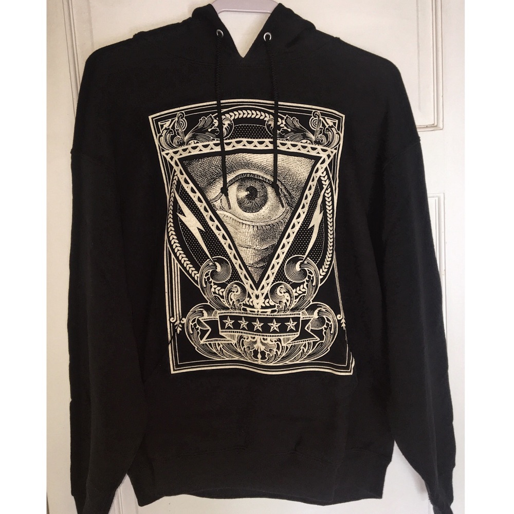 Illuminati Black hooded sweatshirt